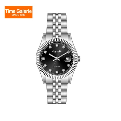 Crocodile CRDW5542.128D Silver Sunray Dial Stainless Steel Strap Men Watch